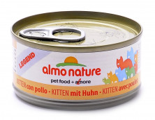 Almo Nature Legend Kitten Chicken консервированный корм с цельными кусочками курицы в бульоне для котят - 70 г
