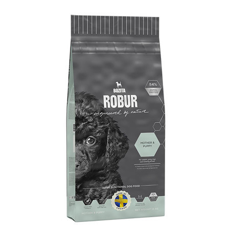 Bozita Robur Mother & Puppy сухой корм для щенков, беременных и кормящих собак с курицей - 14 кг