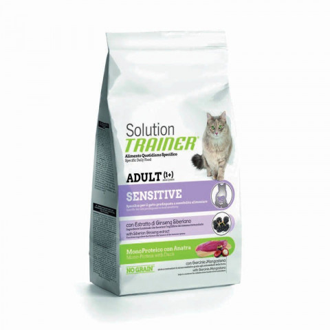 Trainer Solution Sensitive With Duck для чувствительных и склонных к аллергии кошек с уткой - 1.5 кг