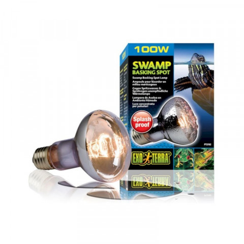 Exo Terra лампа для аквариума для болотных и водяных черепах Swamp Basking Spot 100 Вт (PT3782)