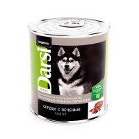 Darsi Active влажный корм для активных и рабочих собак с сердцем с печенью 850 г