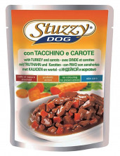 Stuzzy Dog для собак в паучах с индейкой и морковью в соусе - 100 г