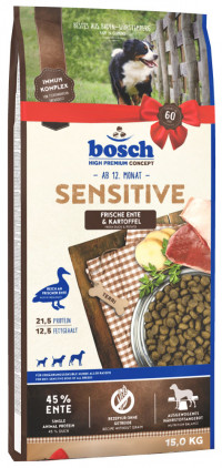 Bosch Sensitive сухой корм для собак с уткой и картофелем - 15 кг
