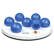 Игрушка Trixie Солитер для кошек развивающая ø20 см бело-синяя 1 ш