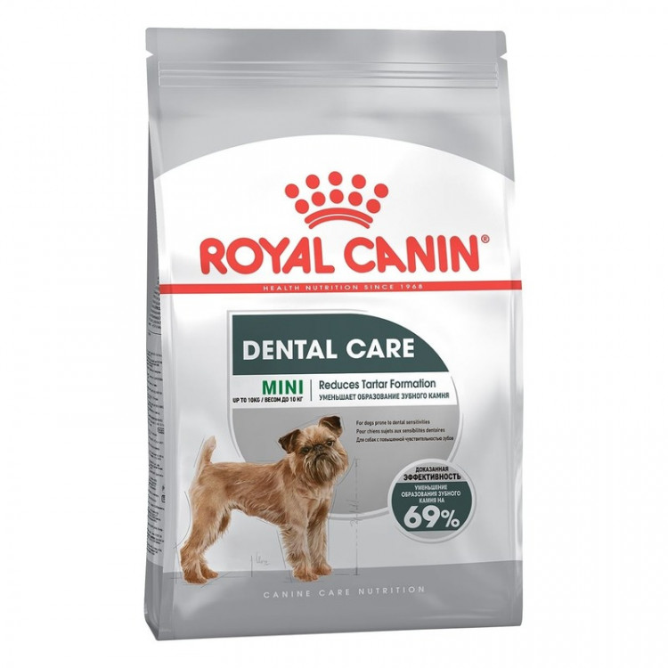 Сухой корм Royal Canin Mini Dental Care для собак мелких пород с повышенной чувствительностью зубов - 1 кг