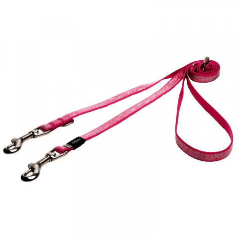 Поводок перестежка для собак ROGZ Trendy S-12мм 2 м (Розовый HLM521K)