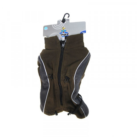 Rogz попона из флиса, длина спины собаки 32 см коричневая 1 ш