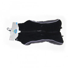 Rogz попона из флиса, длина спины собаки 40 см черная