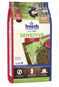 Bosch Sensitive сухой корм для собак с ягнёнком и рисом 1 кг