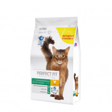 Perfect Fit сухой корм для взрослых кастрированных котов / стерилизованных кошек с курицей - 2,5 кг