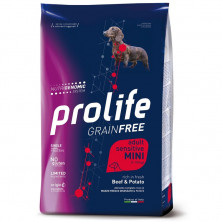 Prolife Grain Free Sensitive Mini корм для собак с говядиной и картофелем - 600 г