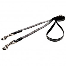 Поводок перестежка для собак ROGZ Trendy S-12мм 2 м (Черный HLM521A)