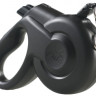 Fida Styleash Стильная рулетка 3м с выдвижным шнуром для собак мелких пород до 12 кг черная