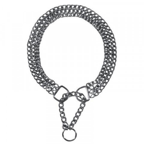 Цепь Trixie тройная с цугом для собак 60 см/2,5 мм