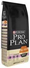 Pro Plan all sizes adult performance для активных собак 18 кг