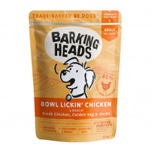 Влажный корм Barking Heads Bowl Lickin' Chicken для взрослых собак с курицей - 0,300 кг