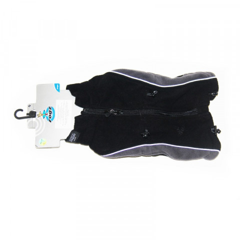 Rogz попона из флиса, длина спины собаки 25 см черная 1 ш