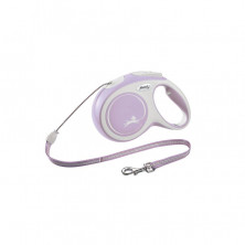 Flexi New Comfort cord M поводок-рулетка для собак, светло-розовая 8 м, до 20 кг
