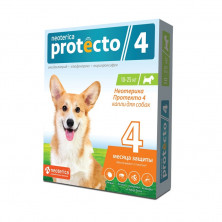 Neoterica Protecto капли от блох и клещей для собак от 10 до 25 кг, 2 пипетки