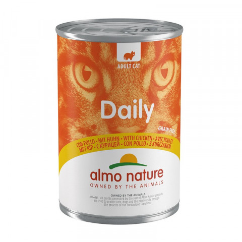 Almo Nature Daily Menu Adult Cat Chicken консервы для взрослых кошек меню с курицей - 400 г