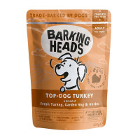 Влажный корм Barking Heads Top Dog Turkey для взрослых собак с индейкой - 0,300 кг