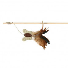 Trixie Игрушка для кошки Удочка с бабочкой, 45 см, текстиль/перья. 1 ш