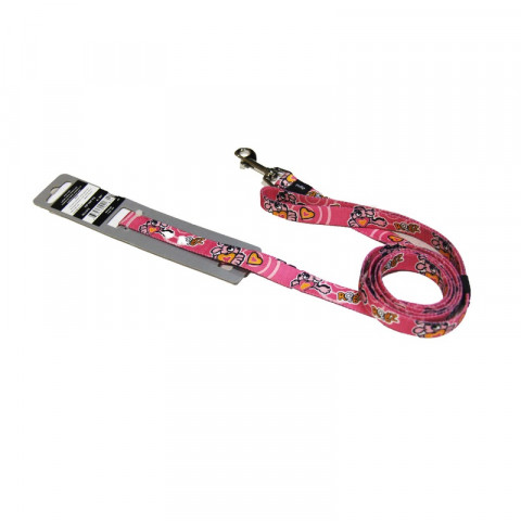Rogz поводок для щенков средних собак 180 см розовый