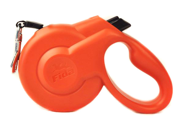 Fida Styleash Стильная рулетка 3м с выдвижным шнуром для собак мелких пород до 12 кг красная