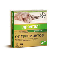 Bayer Drontal для кошек - 2 таблетки