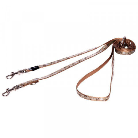 Поводок перестежка для собак ROGZ Trendy XS-8мм 2 м (Коричневый HLM520J)