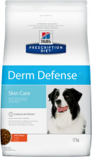 Hill's Prescription Diet Derm Defense Skin Care сухой диетический корм для собак для поддержания здоровья кожи и при аллергии с курицей - 12 кг