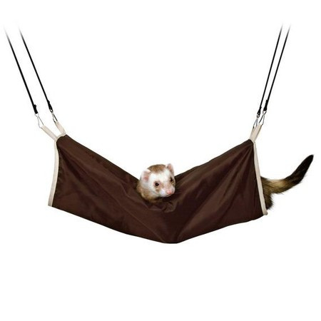 Тоннель Trixie для грызунов подвесной 20х45 см нейлон/иск.мех коричнево-бежевого цвета