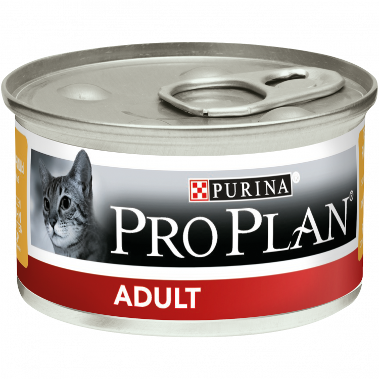 Влажный корм Purina Pro Plan Cat Adult для взрослых кошек с курицей - 85 г