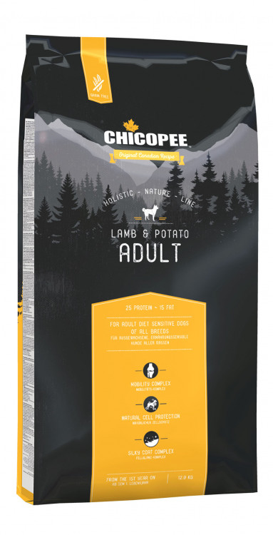 Chicopee HNL Adult Lamb & Potato корм для взрослых собак с ягненком и картофелем - 12 кг