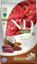 Farmina N&D Dog Grain Free quinoa skin & coat venison корм для собак здоровая кожа и шерсть с олениной и киноа 2,5 кг