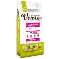 Vivere Medium Puppy сухой корм для щенков средних пород со вкусом ягненка - 12 кг
