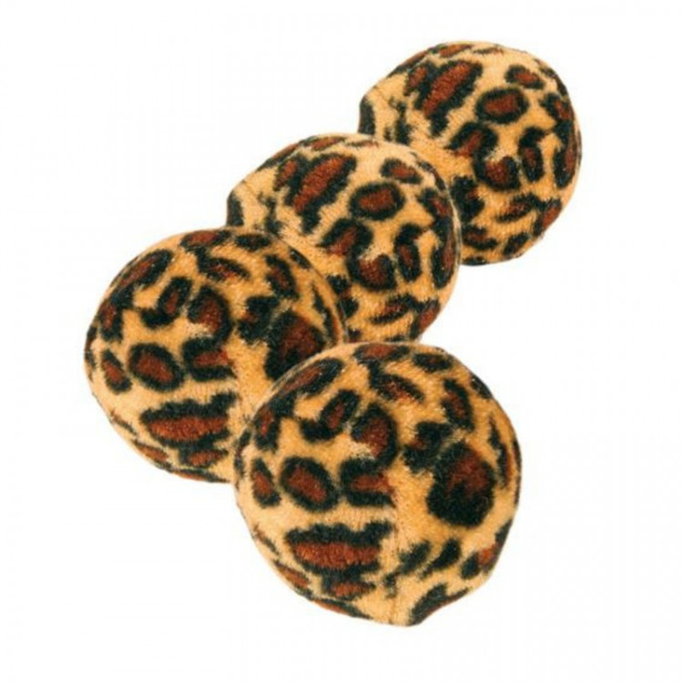 Trixie Набор мячиков для кошекЛеопард, Ф3,5 см, 4 шт 1 ш