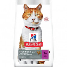 Hills Science Plan сухой корм для стерилизованных кошек до 7 лет с уткой - 300 г