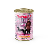 Savarra Dog Adult Holistic влажный корм для собак с ягнёнком и рисом в консервах - 395 г