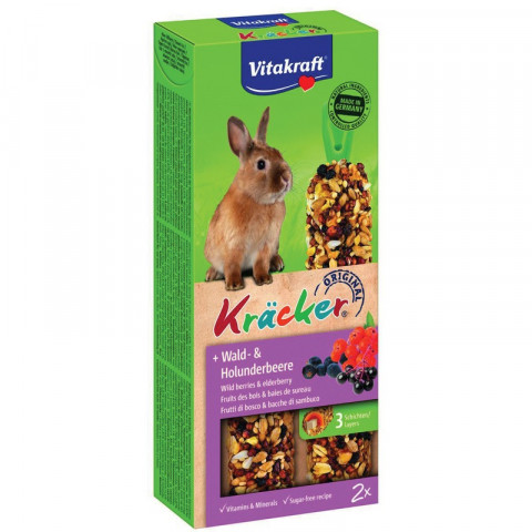 Vitakraft крекеры для кроликов лесные ягоды 2 шт