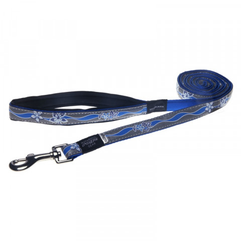 Поводок Rogz удлиненный для собак средних пород синий 1,8 м 1 ш