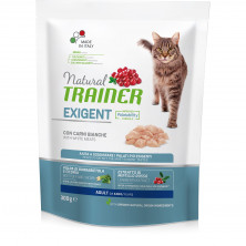 Trainer Natural Cat Exigent Adult With White Meats сухой корм для привередливых кошек с белым мясом 300 г