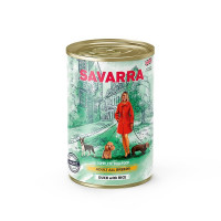 Savarra Dog Adult Holistic влажный корм для собак с уткой и рисом в консервах - 395 г