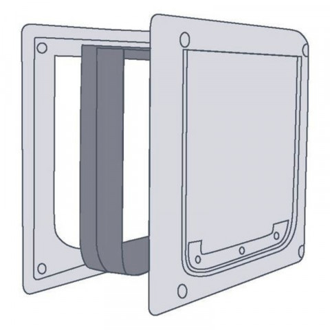 Дополнительный элемент-тоннель лемент Trixie для дверцы арт. 3877 белый