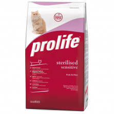 Prolife Cat Adult Sterilized Sensitive сухой корм для чувствительных и/или стерилизованных кошек со свининой и рисом 1.5 кг