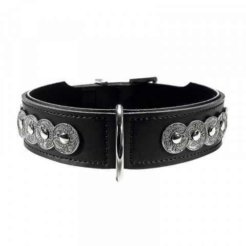 Hunter ошейник для собак Basic Rom 55 (41-49 см)/3,9 натуральная кожа черный