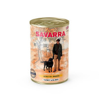 Savarra Dog Adult Holistic влажный корм для собак с индейкой и рисом в консервах - 395 г