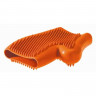 Hunter Smart резиновая перчатка для вычесывания шерсти оранжевая