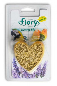 FIORY био-камень для птиц Hearty Big с лавандой в форме сердца 100 г