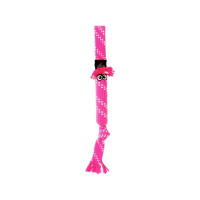 Rogz Scrubz S игрушка для собак веревочная, шуршащая сосиска, розовая, 315 мм